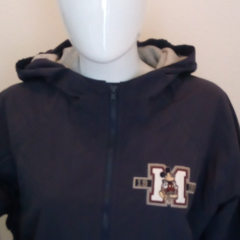 Disneyland Resorts Embroidered, Mickey Mouse Jacket w/Hoodie & Sweatshirt Lining - Picture 13 of 16